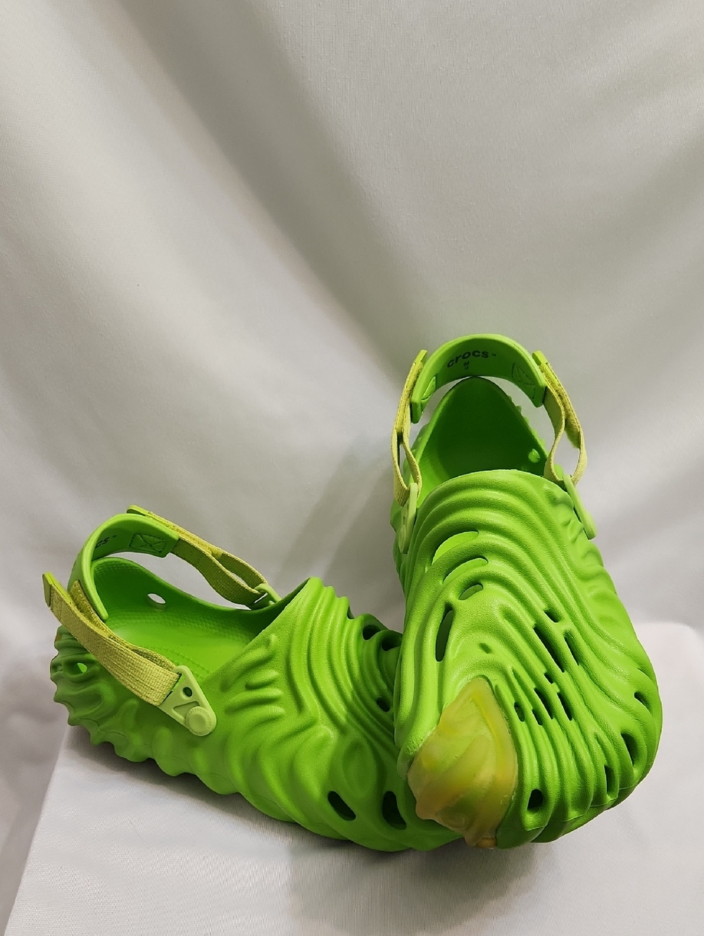 CROCS Pollex Clogs X Salehe Bembury Green Crocodile Shoes (M Size 12) - Picture 6 of 14